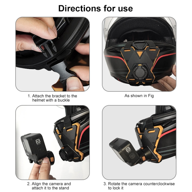 PULUZ Magnetic Quick Release Motorcycle Helmet Chin Strap Mount (Black) - Helmet Mount by PULUZ | Online Shopping UK | buy2fix