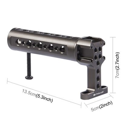 PULUZ Handheld Video Stabilizer Top Handle with 3 Cold Shoes Mount for Camera Cage (Bronze) - Camera Stabilizer by PULUZ | Online Shopping UK | buy2fix