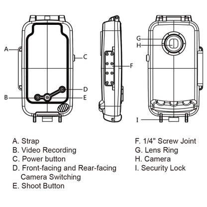 PULUZ 40m/130ft Waterproof Diving Case for Galaxy S9+, Photo Video Taking Underwater Housing Cover, Only Support Android 8.0.0 or below(White) - Galaxy Phone Cases by PULUZ | Online Shopping UK | buy2fix