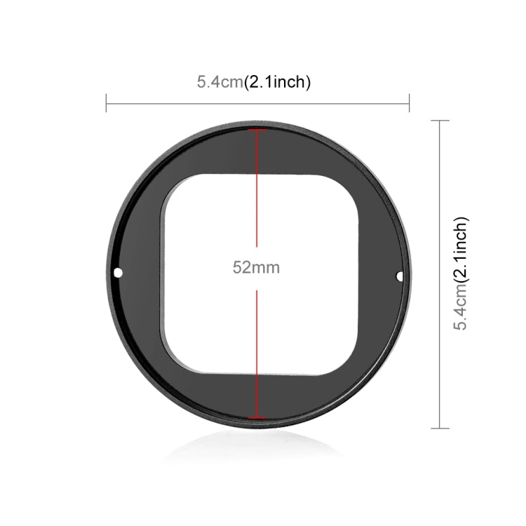 For Insta360&#160;Ace&#160;Pro PULUZ 52mm UV Lens Filter Adapter Ring with Lens Cover (Black) - Len Accessories by PULUZ | Online Shopping UK | buy2fix