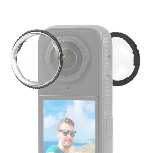 For Insta360 X4 PULUZ Rotation PC Lens Guard  Protective Cover (Transparent) - Len Accessories by PULUZ | Online Shopping UK | buy2fix