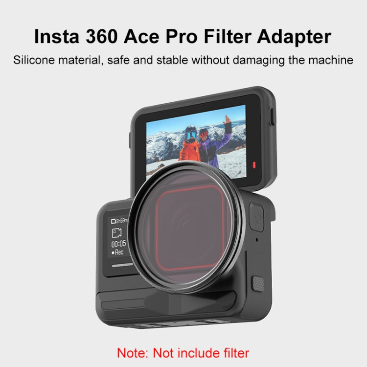 For Insta360 Ace Pro PULUZ Filter Holder Metal Protective Filter Frame (Black) -  by PULUZ | Online Shopping UK | buy2fix