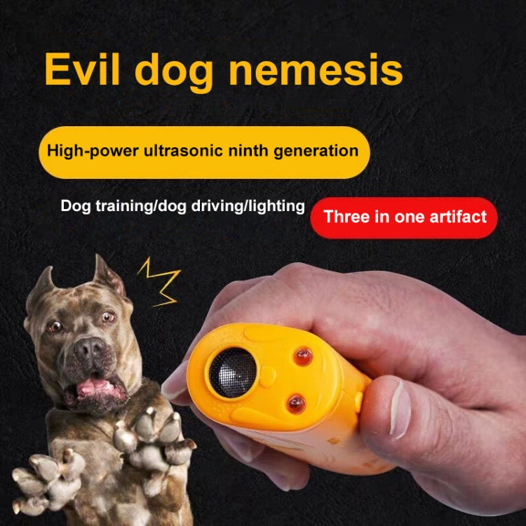 3 in 1 (Training dog, Banish dog, Lighting)(Yellow) - Training Aids by buy2fix | Online Shopping UK | buy2fix