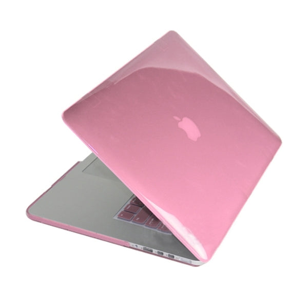 ENKAY for MacBook Pro Retina 13.3 inch (US Version) / A1425 / A1502 4 in 1 Crystal Hard Shell Plastic Protective Case with Screen Protector & Keyboard Guard & Anti-dust Plugs(Pink) - MacBook Pro Cases by ENKAY | Online Shopping UK | buy2fix