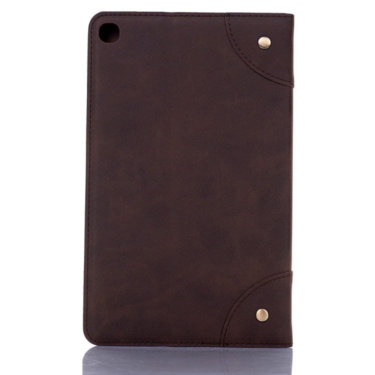 Retro Book Style Horizontal Flip Leather Case for Galaxy Tab A 8 (2019) P200 / P205,  with Holder & Card Slots & Wallet (Coffee) - Tab A 8.0 & S Pen (2019) P200/P205 by buy2fix | Online Shopping UK | buy2fix