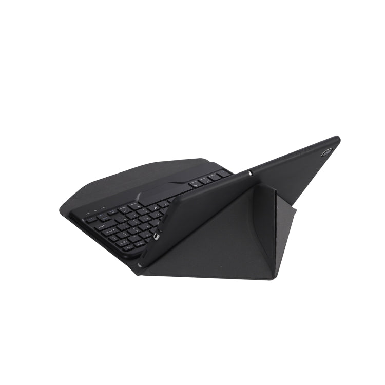 B610 Diamond Texture Triangle Back Holder Splittable Bluetooth Keyboard Leather Tablet Case for Samsung Galaxy Tab S6 Lite (Black Black) - Samsung Keyboard by buy2fix | Online Shopping UK | buy2fix