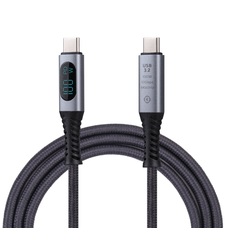 10Gbps 8K USB-C/Type-C to USB-C/Type-C Digital Video Cable Compatible with USB 3.2, Length: 1m (Black) - Video & Audio Cable by buy2fix | Online Shopping UK | buy2fix