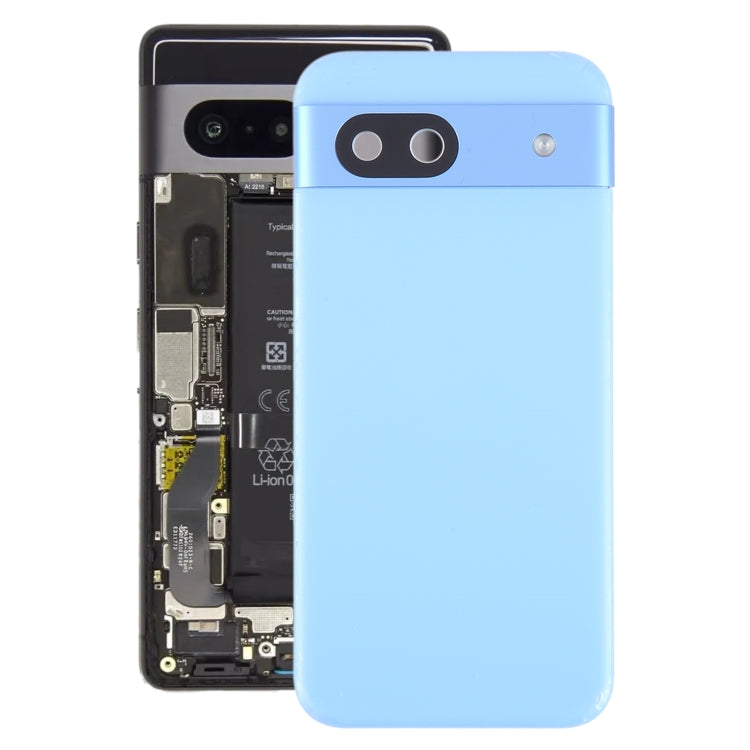 For Google Pixel 8A Battery Back Cover with Camera Lens Cover(Blue) - Back Cover by buy2fix | Online Shopping UK | buy2fix