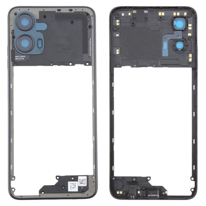 For Motorola Moto G34 Original Middle Frame Bezel Plate (Black) - Frame Bezel Plate by buy2fix | Online Shopping UK | buy2fix