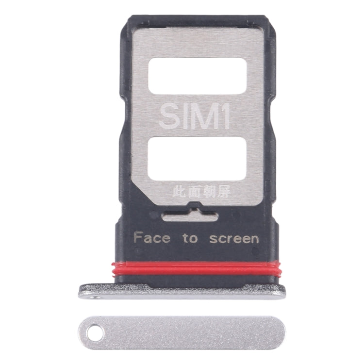 For Xiaomi Poco X6 Pro Original SIM Card Tray + SIM Card Tray (Silver) - Card Tray by buy2fix | Online Shopping UK | buy2fix