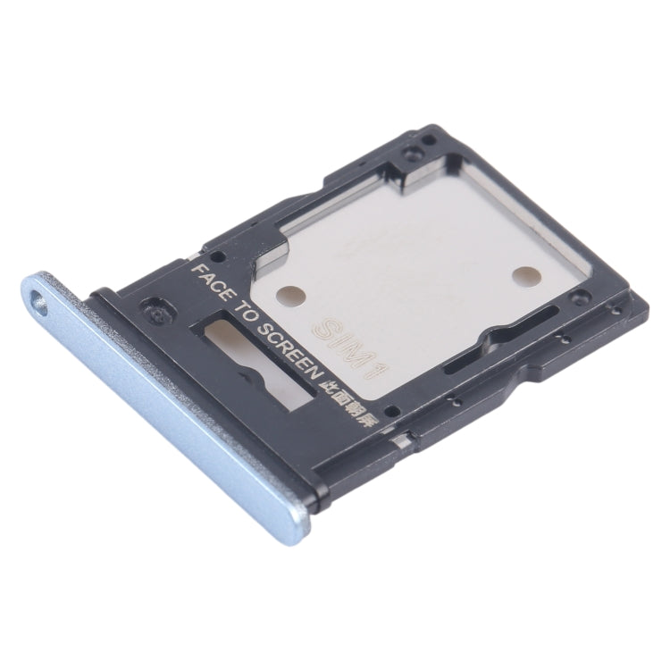 For Xiaomi Redmi 13 4G Original SIM Card Tray + SIM / Micro SD Card Tray (Blue) - Card Tray by buy2fix | Online Shopping UK | buy2fix