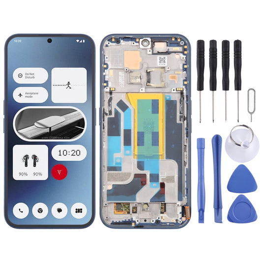 For Nothing Phone (2A) A142 5G Original AMOLED LCD Screen Digitizer Full Assembly with Frame (Blue) - Others by buy2fix | Online Shopping UK | buy2fix