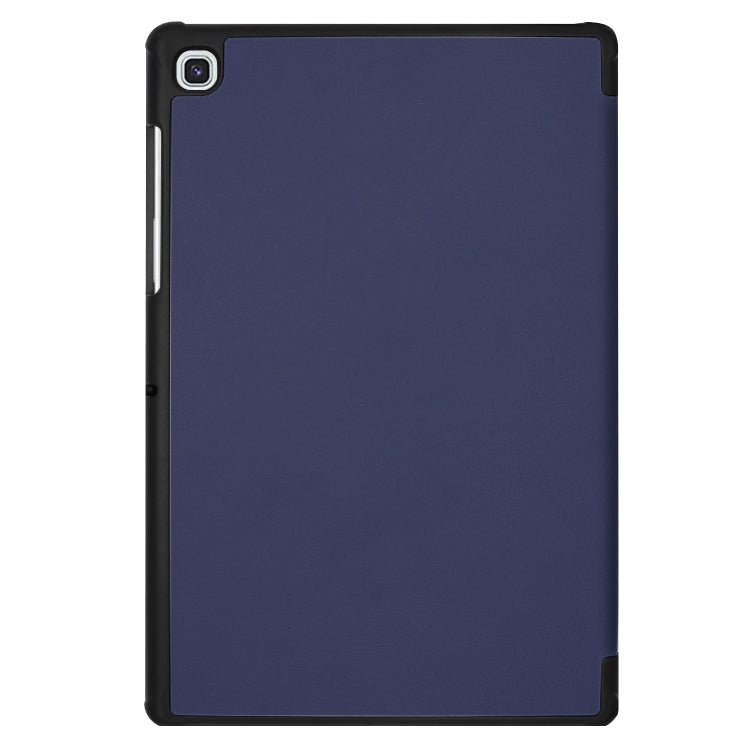 ENKAY High Quality PU Leather + Plastic Bottom Smart Case with Three-folding Holder for Samsung Galaxy Tab S5e 10.5 T720 / T725(Dark Blue) - Tab S5E 10.5 T720 / T725 by ENKAY | Online Shopping UK | buy2fix