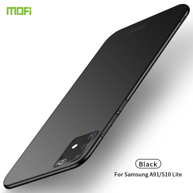 For Samsung Galaxy A91/S10Lite MOFI Frosted PC Ultra-thin Hard C(Black) - Galaxy Phone Cases by MOFI | Online Shopping UK | buy2fix