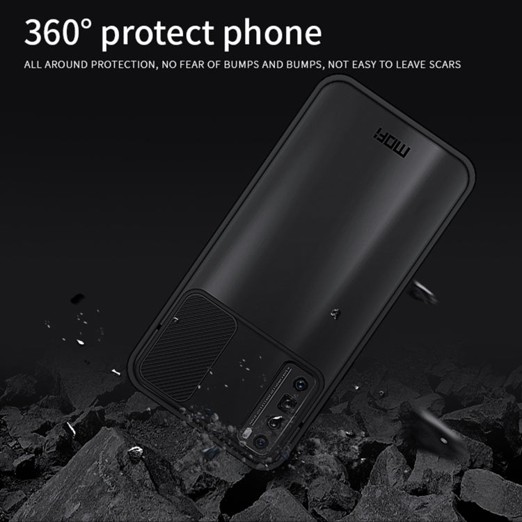 For Huawei nova 7 Pro MOFI Xing Dun Series PC + TPU Anti-peep Waterproof And Anti-drop All-inclusive Protective Shell, Translucent Frosted(Black) - Huawei Cases by MOFI | Online Shopping UK | buy2fix