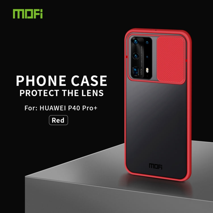 For Huawei P40 Pro+ MOFI Xing Dun Series PC + TPU Anti-peep Waterproof And Anti-drop All-inclusive Protective Shell, Translucent Frosted(Red) - Huawei Cases by MOFI | Online Shopping UK | buy2fix