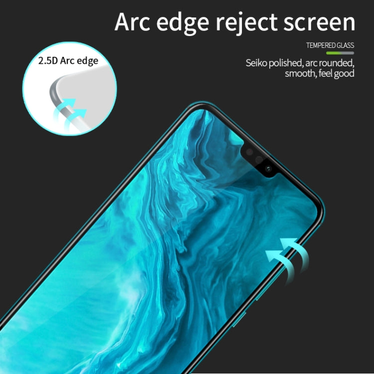 For Huawei Honor 9X Lite MOFI 9H 2.5D Full Screen Tempered Glass Film(Black) - Honor Tempered Glass by MOFI | Online Shopping UK | buy2fix