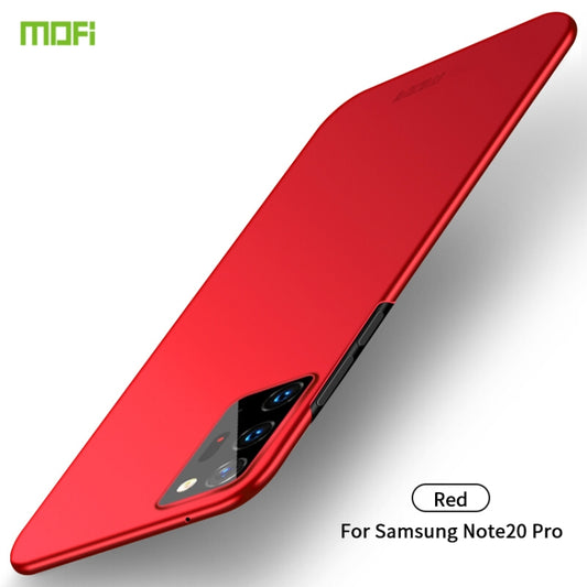 For Samsung Galaxy Note20 Ultra MOFI Frosted PC Ultra-thin Hard Case(Red) - Galaxy Note20 Ultra Cases by MOFI | Online Shopping UK | buy2fix