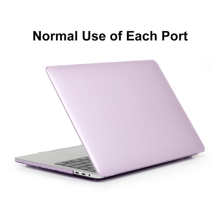 ENKAY Hat-Prince 3 in 1 For MacBook Pro 13 inch A2289 / A2251 (2020) Crystal Hard Shell Protective Case + US Version Ultra-thin TPU Keyboard Protector Cover + Anti-dust Plugs Set(Purple) - MacBook Pro Cases by ENKAY | Online Shopping UK | buy2fix