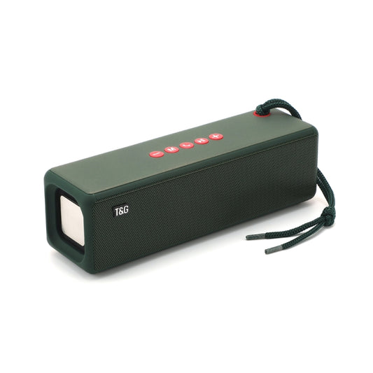 T&G TG271 TWS Subwoofer Bluetooth Speaker With Braided Rope, Support USB/AUX/TF Card/FM(Green) - Desktop Speaker by T&G | Online Shopping UK | buy2fix