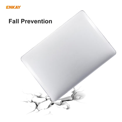 For MacBook Air 13.3 inch A2179 & A2337 2020 ENKAY 3 in 1 Crystal Laptop Protective Case + US Version TPU Keyboard Film + Anti-dust Plugs Set(Orange) - MacBook Air Cases by WIWU | Online Shopping UK | buy2fix