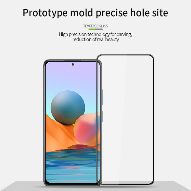 For Xiaomi Redmi Note 10 Pro / Note 10 Pro Max PINWUYO 9H 3D Curved Full Screen Explosion-proof Tempered Glass Film(Black) -  by PINWUYO | Online Shopping UK | buy2fix