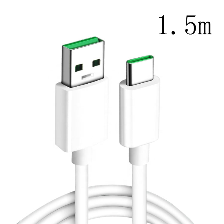 XJ-63 5A USB to Type-C Super Flash Charging Data Cable for OPPO, Cable Length:1.5m - USB-C & Type-C Cable by buy2fix | Online Shopping UK | buy2fix