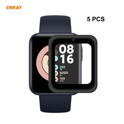 For Redmi Watch 5 PCS ENKAY Hat-Prince 3D Full Screen Soft PC Edge + PMMA HD Screen Protector Film - Screen Protector by ENKAY | Online Shopping UK | buy2fix