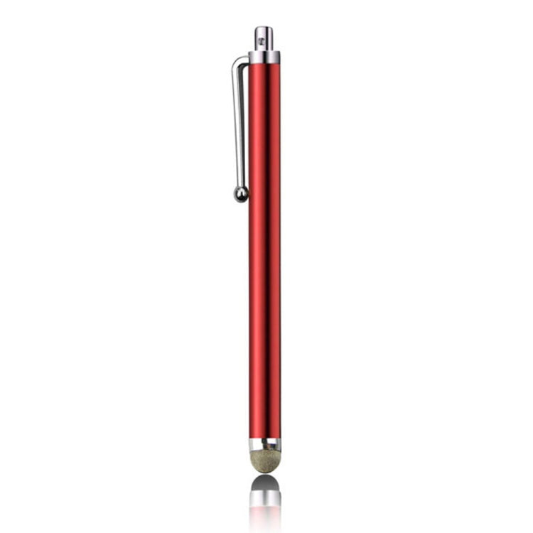 AT-19 Silver Fiber Pen Tip Stylus Capacitive Pen Mobile Phone Tablet Universal Touch Pen(Red) - Stylus Pen by buy2fix | Online Shopping UK | buy2fix
