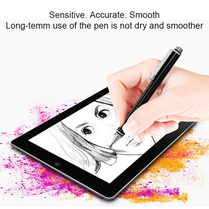 AT-21 Mobile Phone Touch Screen Capacitive Pen Drawing Pen(Black) - Stylus Pen by buy2fix | Online Shopping UK | buy2fix