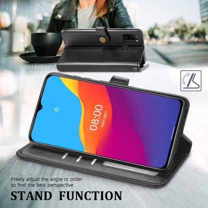 For Blackview A70 Solid Color Leather Buckle Phone Case with Lanyard & Photo Frame & Card Slot & Wallet & Stand Function(Green) - More Brand by buy2fix | Online Shopping UK | buy2fix