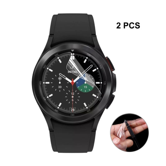 2 PCS For Samsung Galaxy Watch4 Classic 42mm ENKAY Hat-Prince Full Screen Coverage Without Warping Edge TPU Soft Film - Screen Protector by ENKAY | Online Shopping UK | buy2fix