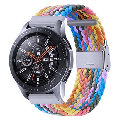 For Samsung Galaxy Watch 4 / Watch 5 20mm Nylon Braided Metal Buckle Watch Band(Color 1) - Watch Bands by buy2fix | Online Shopping UK | buy2fix