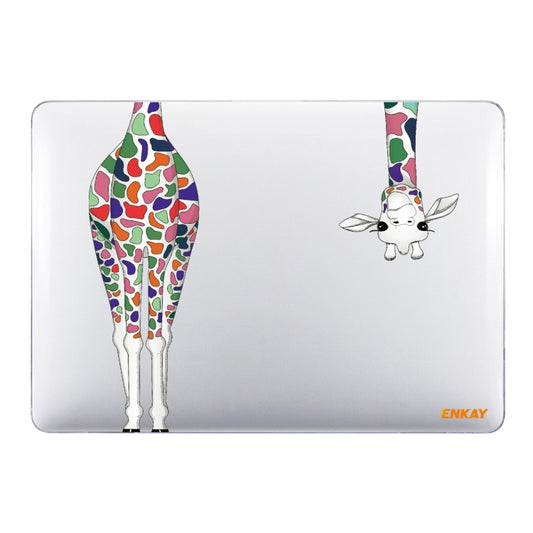 For MacBook Air 13.3 inch A2179 / A2337 ENKAY Hat-Prince Forest Series Pattern Laotop Protective Crystal Case(Giraffe Pattern) - MacBook Air Cases by ENKAY | Online Shopping UK | buy2fix