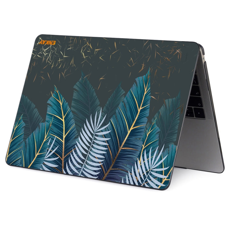 For MacBook Air 13.3 inch A2179 / A2337 ENKAY Hat-Prince Natural Series Laotop Protective Crystal Case(Palm Leaf) - MacBook Air Cases by ENKAY | Online Shopping UK | buy2fix