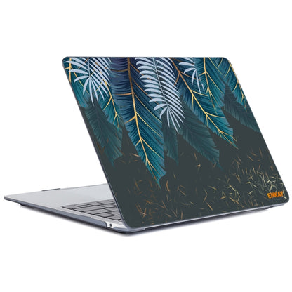 For MacBook Air 13.3 inch A1932 2018 ENKAY Hat-Prince Natural Series Laotop Protective Crystal Case(Palm Leaf) - MacBook Air Cases by ENKAY | Online Shopping UK | buy2fix