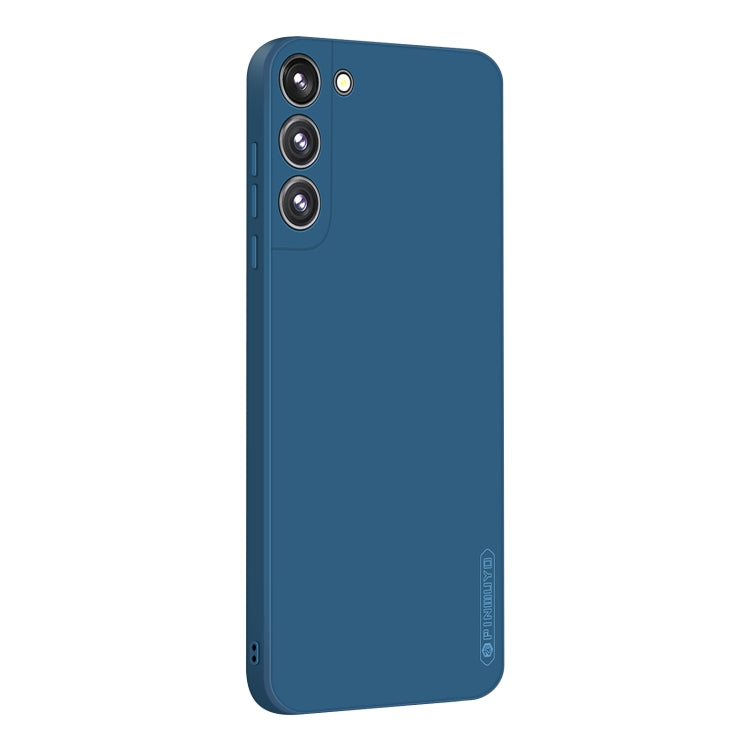 For Samsung Galaxy S22+ 5G PINWUYO Liquid Silicone TPU Phone Case(Blue) - Galaxy S22+ 5G Cases by buy2fix | Online Shopping UK | buy2fix