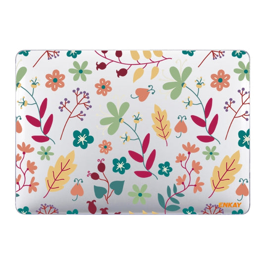 ENKAY Flower Series Pattern Laotop Protective Crystal Case For MacBook Pro 16.2 inch A2485 2021/A2880 2023(Spring) - MacBook Pro Cases by ENKAY | Online Shopping UK | buy2fix