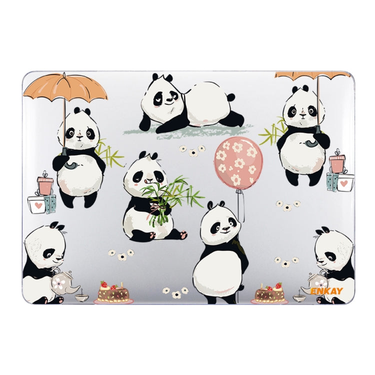 ENKAY Animal Series Pattern Laotop Protective Crystal Case For MacBook Pro 14.2 inch A2442 2021/A2779 2023(Panda) - MacBook Pro Cases by ENKAY | Online Shopping UK | buy2fix