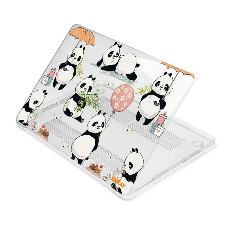 ENKAY Animal Series Pattern Laotop Protective Crystal Case For MacBook Pro 14.2 inch A2442 2021/A2779 2023(Panda) - MacBook Pro Cases by ENKAY | Online Shopping UK | buy2fix