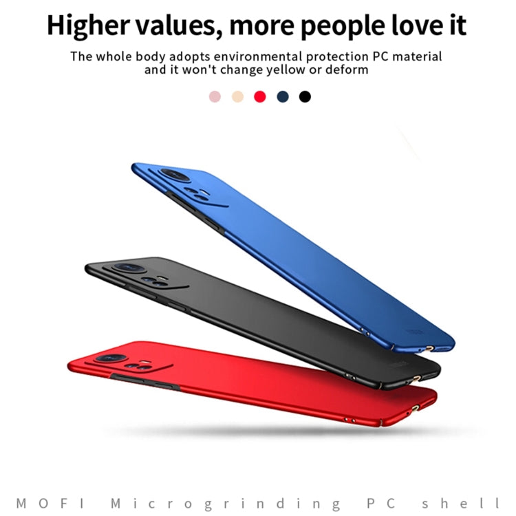 For Xiaomi 12 Pro MOFI Frosted PC Ultra-thin Hard Phone Case(Red) - Xiaomi Cases by MOFI | Online Shopping UK | buy2fix