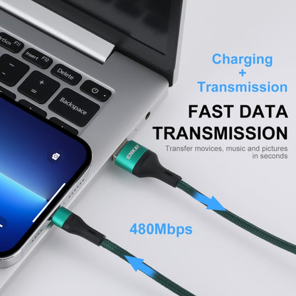 ENKAY ENK-CB120 3 in 1 1.2m USB 3.0 to Type-C / 8 Pin / Micro USB 5A Fast Charging Cable(Orange) - Multifunction Cable by ENKAY | Online Shopping UK | buy2fix