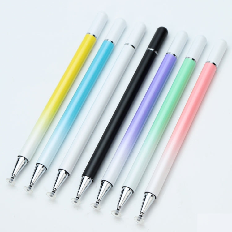 AT-28 Macarone Color Passive Capacitive Pen Mobile Phone Touch Screen Stylus with 2 Pen Head(White) - Stylus Pen by buy2fix | Online Shopping UK | buy2fix