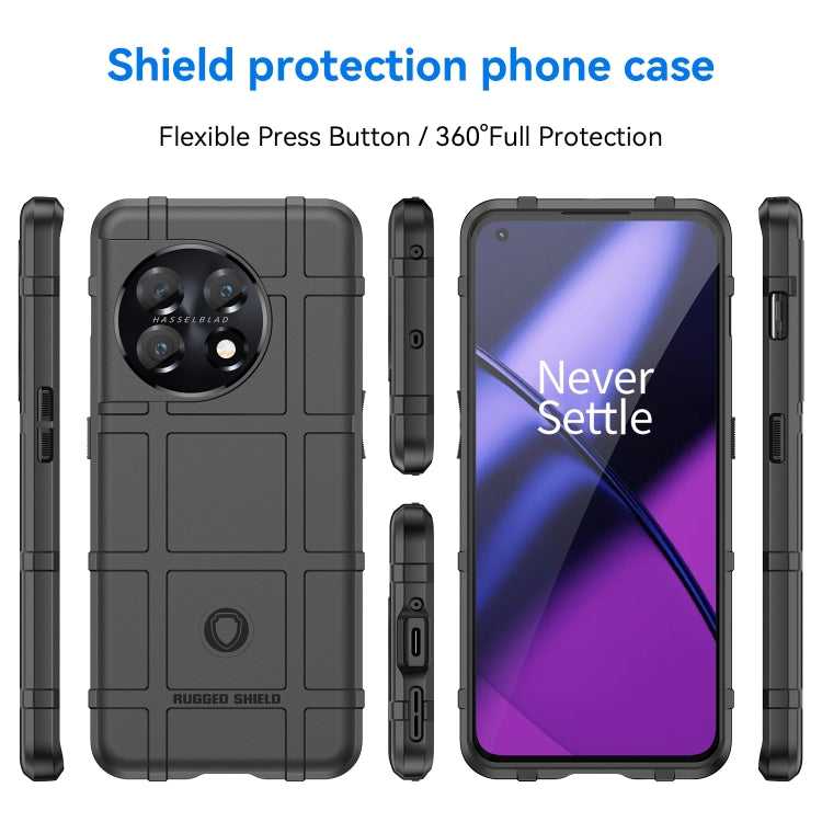 For OnePlus 11 5G Full Coverage Shockproof TPU Case(Black) - OnePlus Cases by buy2fix | Online Shopping UK | buy2fix