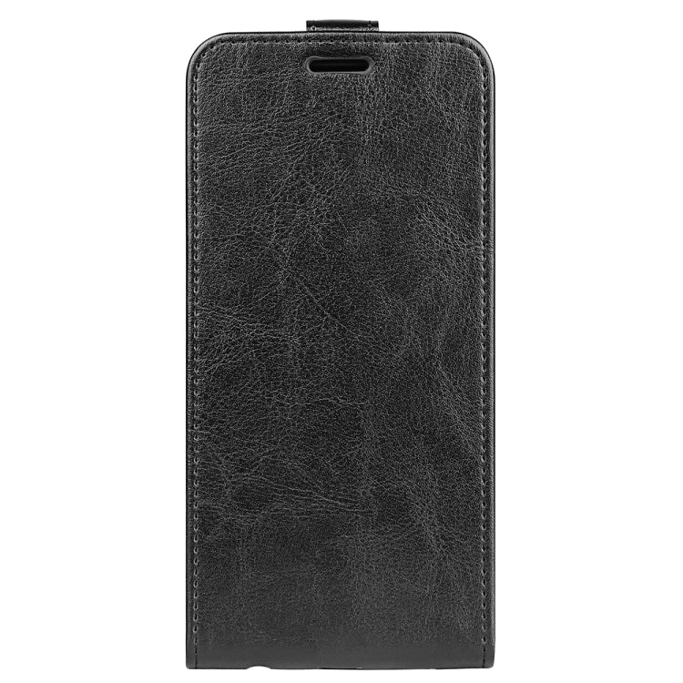 For OnePlus 11 R64 Texture Vertical Flip Leather Phone Case(Black) - OnePlus Cases by buy2fix | Online Shopping UK | buy2fix