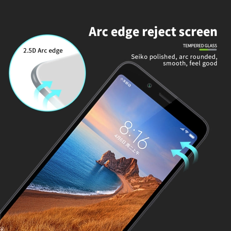 PINWUYO 9H 2.5D Full Glue Tempered Glass Film for Xiaomi Redmi 7A(black) -  by PINWUYO | Online Shopping UK | buy2fix