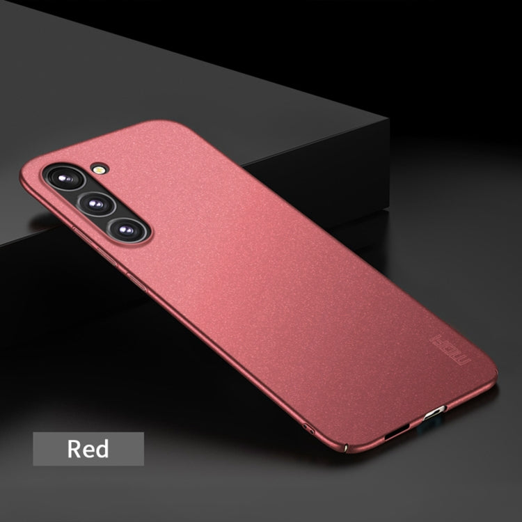 For Samsung Galaxy S24+ 5G MOFI Fandun Series Frosted PC Ultra-thin All-inclusive Phone Case(Red) - Galaxy S24+ 5G Cases by MOFI | Online Shopping UK | buy2fix