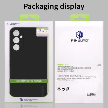 For Samsung Galaxy A35 5G PINWUYO Sense Series Liquid Silicone TPU Phone Case(Black) - Galaxy Phone Cases by PINWUYO | Online Shopping UK | buy2fix