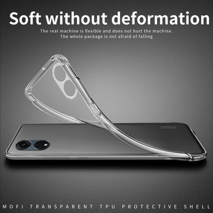 For OPPO A38 MOFI Ming Series Transparent Ultra-thin TPU Phone Case(Transparent) - A38 Cases by MOFI | Online Shopping UK | buy2fix