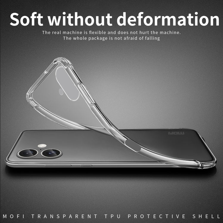 For iPhone 16 Plus MOFI Ming Series Ultra-thin TPU Phone Case(Transparent) - iPhone 16 Plus Cases by MOFI | Online Shopping UK | buy2fix